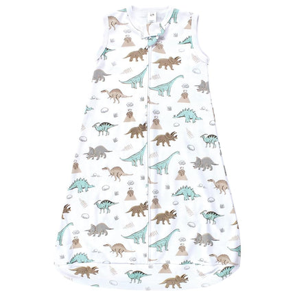 Hudson Baby Gigoteuse à manches longues en coton pour bébé, motif dinosaure sans manches, 3-9 mois