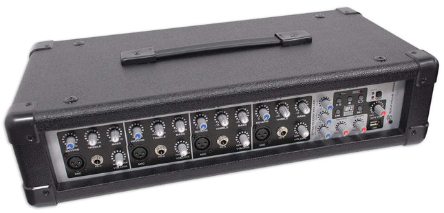 Rockville RPM45 2400w Powered 4 Channel Mixer/Amplifier with USB/EQ/Effects/Phantom
