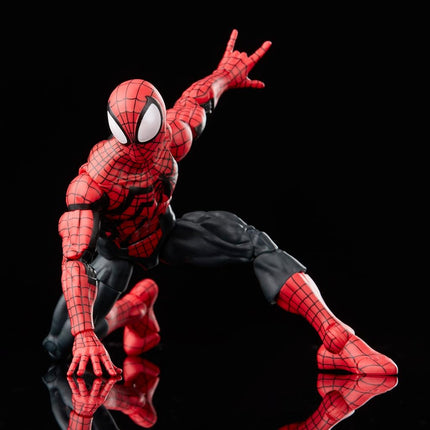 Marvel Hasbro Legends Series Ben Reilly Spider-Man, Spider-Man Legends Collectible 6 Inch Action Figures, 2 Accessories