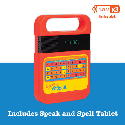 Playmonster Speak & Spell Electronic Game - Educational Toy Learning Toy Spelling Games Spelling Games 80s Retro Hand Games Autism Activity for
