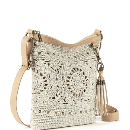 The Sak Women Crossbody Lucia Crochet Shoulder Bag, Natural Locket, One Size
