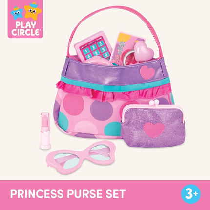 Battat Toy Purse, Play Circle Princess Purse Set, Dress-Up Play, Playset