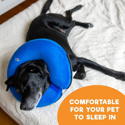 BENCMATE Inflatable Dog Cone Collar Alternative After Surgery XLarge, Plaid