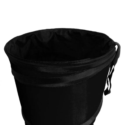 FH Group FH1121BLACK Black Car Garbage Trash Can (Collapsible and Compact Size Large)