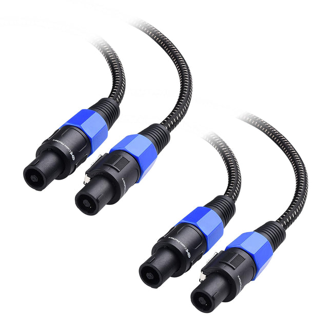 Cable Matters 2-Pack, Premium Braided 12AWG Speake