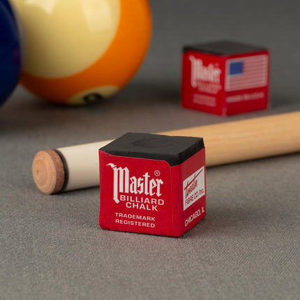 Caja de tizas para billar Imperial Master, 12 cubos, negra