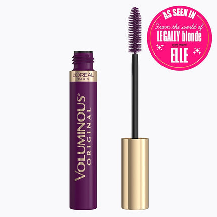 L'Oreal Paris Voluminous Original Mascara, 5X Fuller Lashes, Deep Purple Washable