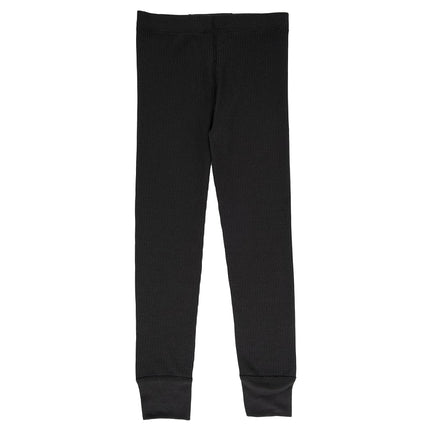 Fruit of the Loom Boys' Premium 2-Pack Thermal Waffle Bottom, Black/Heather Greystone, 10-12