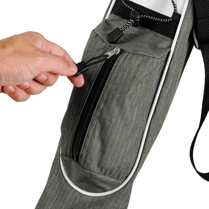 Orlimar Pitch 'n Putt Golf Lightweight Stand Carry Golf Club Bag for Men and Women, Plaid Poly Smoke Gray