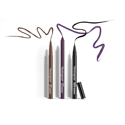 Neutrogena Intense Gel Eyeliner With Antioxidant Vitamin E, Smudge- & Water-resistant Eyeliner Makeup for Precision Application, Jet Black, 0.004 Oz