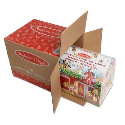 Melissa & Doug Latches Barn | Developmental Toy | Motor Skills | Problem Solving | 3+ | Gift for Boy or Girl, 10.25� x 9� x 7.5�, Multi - Colour