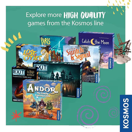 Thames & Kosmos EXIT:The Deserted Lighthouse(Includes Jigsaw Puzzle)–Card Games Adults and Kids-1–4 Players–2-3 Hours of Gameplay–Games for Family Game Night–Card Games for Ages 12+ -English , Blue