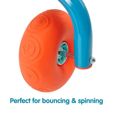 TP TOYS Spiro Spin Teeter Totter Outdoor Seesaw for 3-8 Year Old Kids, Bounces and Spins 360 Degrees, Develop Balance and Co-ordination, Garden and Outdoor See Saw, Blue