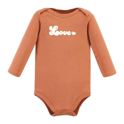 Hudson Baby Unisex Baby Cotton Long-Sleeve Bodysuits, Magical Rainbow 5-Pack, Newborn, Magical Rainbow 5-pack, Newborn