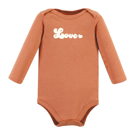 Hudson Baby Unisex Baby Cotton Long-Sleeve Bodysuits, Magical Rainbow 5-Pack, Newborn, Magical Rainbow 5-pack, Newborn