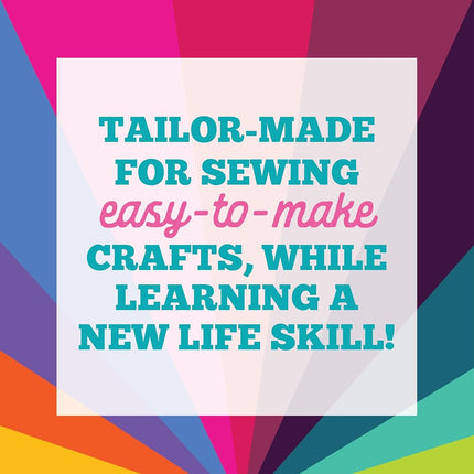 Craft-tastic – Let's Learn to Sew Craft Kit – Includes Fun Projects, Step-by-Step Instruction Book, and Reusable Supplies to Teach Basic Sewing Stitches, Embroidery & More for Beginners