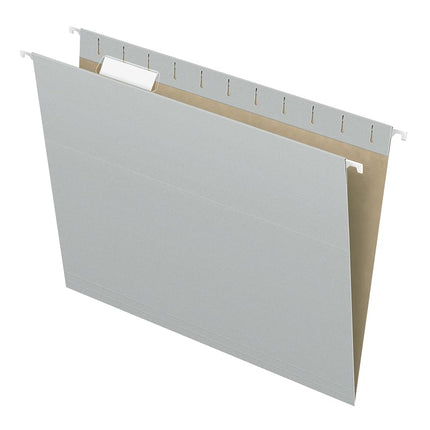 Pendaflex Essentials Hanging Folders, Letter Size, Gray, 25 per Box (81604)
