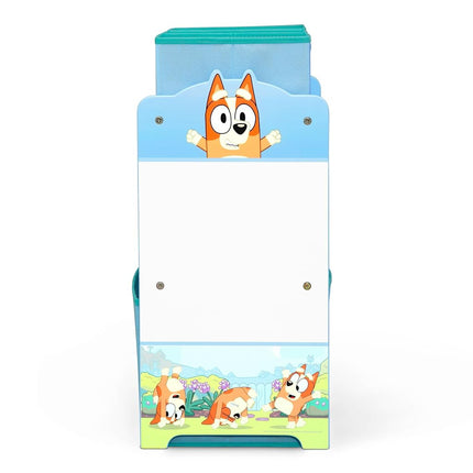 Delta Children - Bluey Design & Store 6 Bin Toy Storage Organizer - Greenguard Gold Certified, Blue