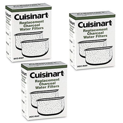 Six Generic Charcoal Water Filters for use in Cuisinart Coffee Machines- 1 Year Supply