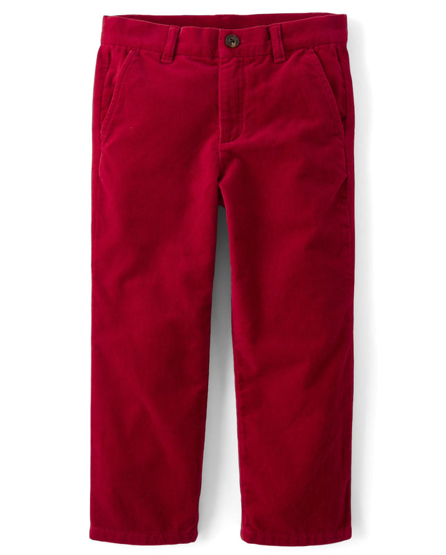 Gymboree Boys' and Toddler Dress Pants, Salsa Red,