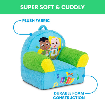 Delta Children - CoComelon Cozee Buddy Kids Chair, Blue