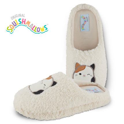 Pantuflas Squishmallows para niños y pantuflas para mujer, regalos para mujer, pantuflas de casa extraacogedoras y suaves, sin cordones, color blanco hueso, 6.5-7.5