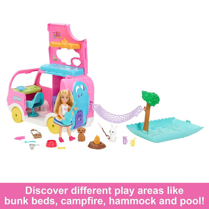 Barbie Camper, Chelsea 2-in-1 Playset