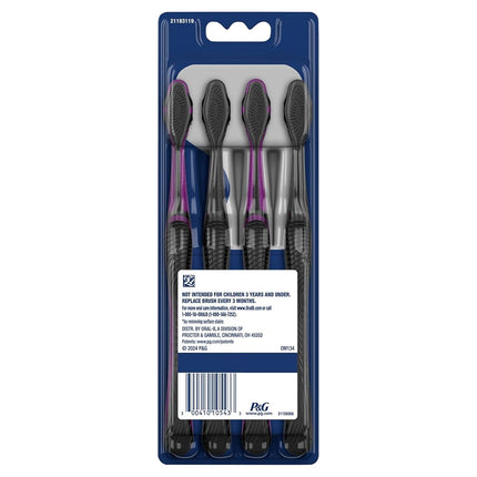 Oral-B Charcoal Toothbrushes, Soft 4ct