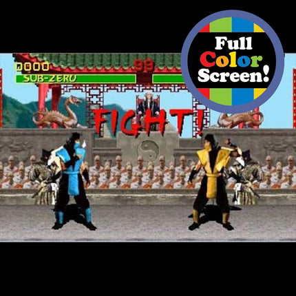 Basic Fun Arcade Classics Mini Mortal Kombat – Retro Handheld Game with Joystick, Full-Colour Screen & Classic Sound Effects – Batteries Included