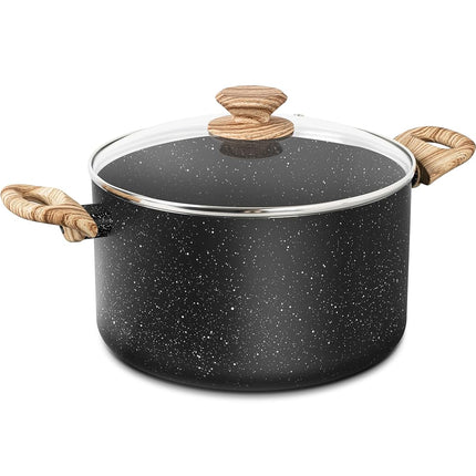 MICHELANGELO Stock Pot with Lid, 4.3 Quart Cooking