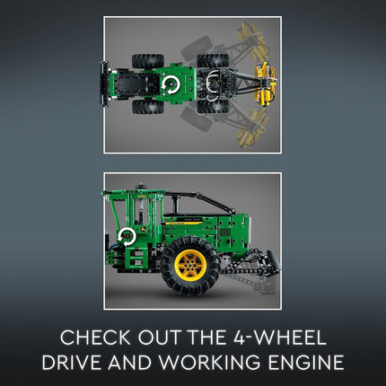 LEGO Technic John Deere 948L-II Skidder 42157 Advanced Tractor Toy Building Kit for Kids Ages 11 and Up, Gift for Kids Who Love Engineering and Heavy-Duty Farm Vehicles