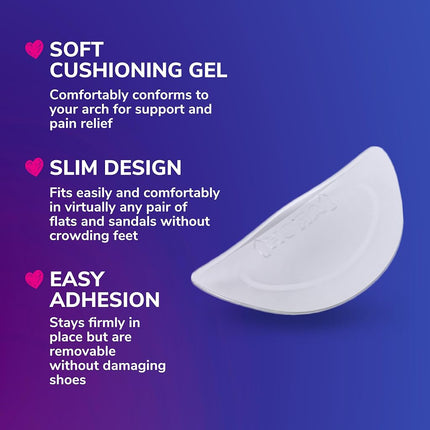 Dr. Scholl’s Stylish Step Hidden Arch Support for Flats, 3 Pairs