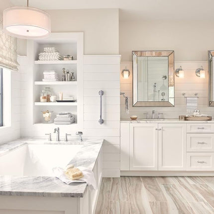 Moen YB6461CH Lámpara de baño de globo individual Belfield, cromo