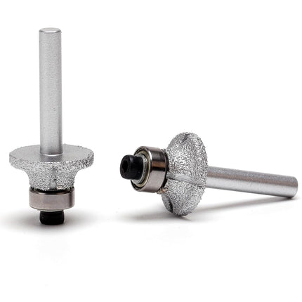 ILOVETOOL Brazed Diamond Radius Bits 1/4 Head Bullnose Profile Wheel 1/4 Shank for Granite Stone