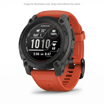 Garmin Acc, fenix 7S, 20mm QuickFit Flame Red Silicone Band
