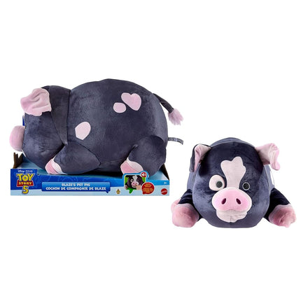 Mattel Disney and Pixar Toy Story 5 Blaze’s Pet Pig Feature Plush with Snout activated sounds, soft toy, stuffed animal, JKM83