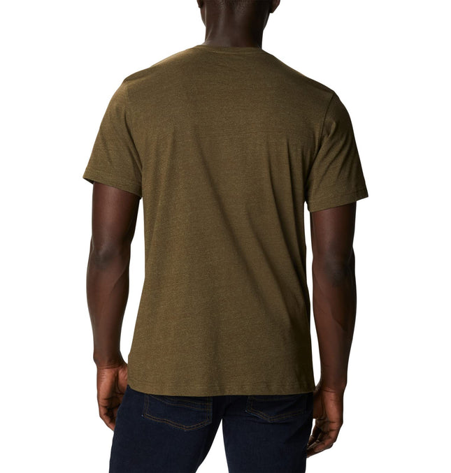 Camisa de senderismo de manga corta Columbia Thistletown Hills para hombre, verde oliva/salvia, extra pequeña