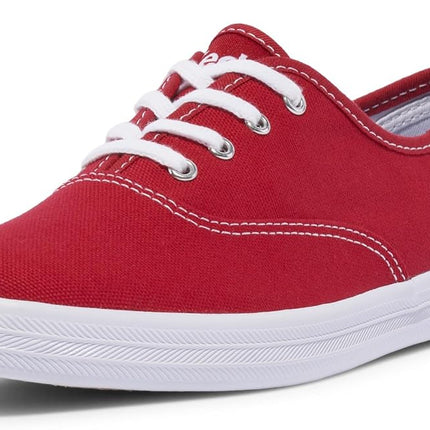 Keds Women's Champion Original Sneaker, Red Canvas