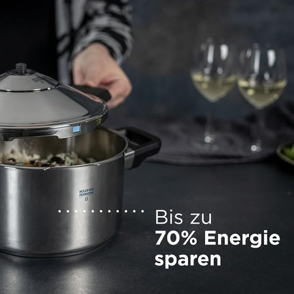 Kuhn Rikon 30330 Duromatic Family Style Pressure Cooker Braiser 5 Quart, Stainless