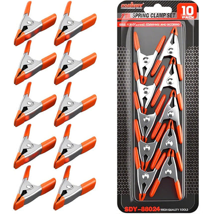 HORUSDY 10-Piece 2 inch Small Spring Clamp, Metal 