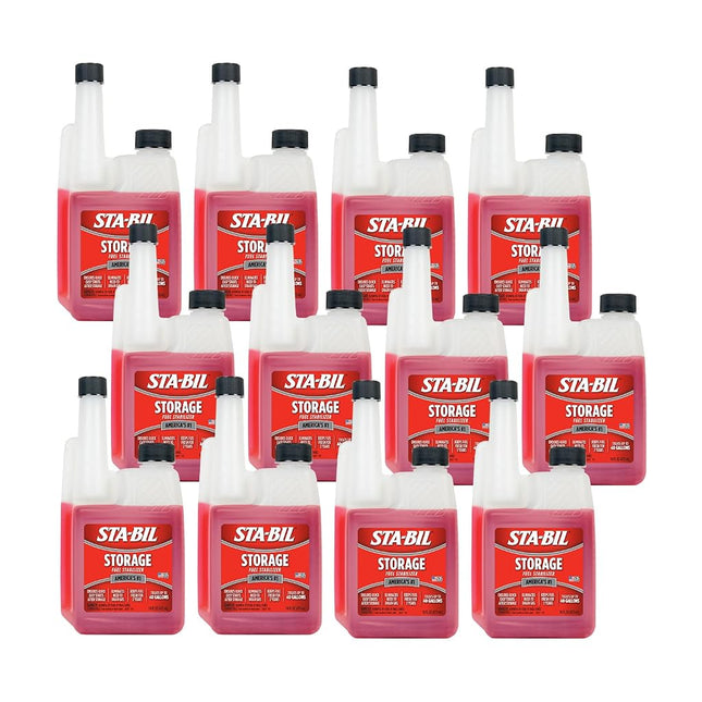 STA-BIL Storage Fuel Stabilizer | Keeps Fuel Fresh for 24 Months, Prevents Corrosion, Gasoline Treatment Additive that Protects System, Gas Stabilizer for Storage, 16 oz. (12 Pack)
