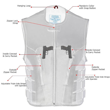 Milwaukee Men's Swat Style Zipper Front Vest (Black, Large)