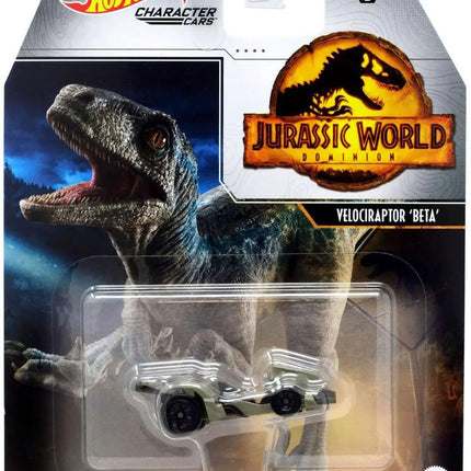 Hot Wheels Jurassic World Character Cars – Lot de 4 véhicules moulés sous pression de la série GRM80-956A