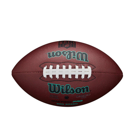 WILSON NFL Ignition Gen Green Football - Brown, Junior Size