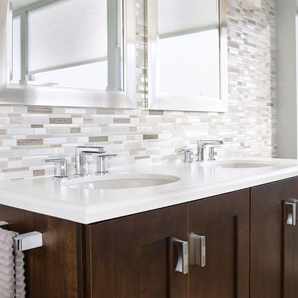 Moen YB8886CH 90 Degree Bathroom Hand Towel Bar, Chrome