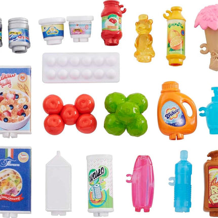 Barbie Doll, Blonde, and Grocery Store with Rolling Cart and Working Belt,FRP01