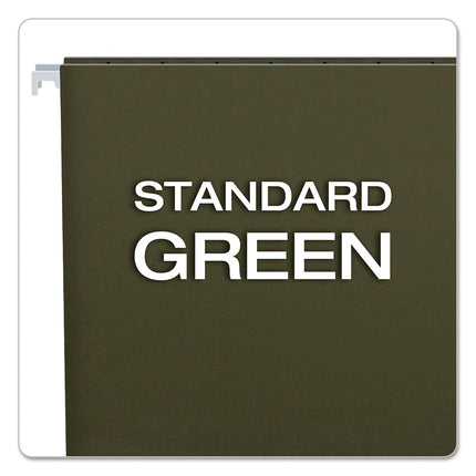 Pendaflex 81620EE Recycled Hanging Folders, Legal Size, Standard Green, 25/BX (81620)