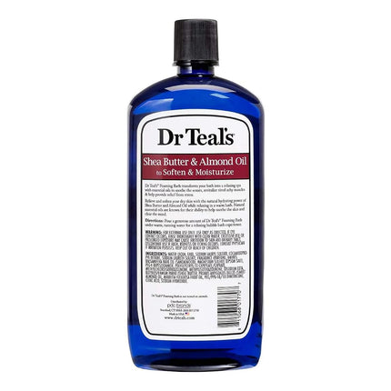 Dr Teal's Foaming Bath Combo Pack (68 fl oz Total), Moisturizing Shea Butter & Almond Oil, and Nourishing Coconut Oil