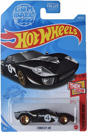 Hot Wheels Ford GT-40, [Black] 78/250 Then and Now