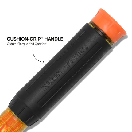Klein Tools 32604INS 4-in-1 Insulated Multi-Bit Screwdriver, Multi-Bit Driver with Auto-Locking Collar, 1000V Rated, in-Handle Bit Storage